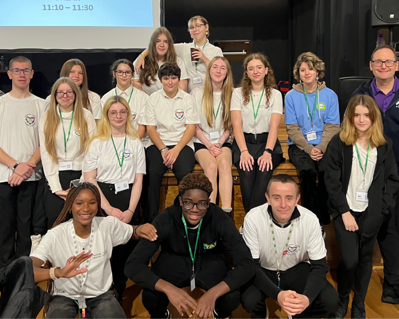 A group photo of young commissioners at the 2024 NYAB conference