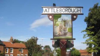 Outdoor image of Attleborough sign