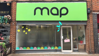 The outside of the MAP drop-in centre in King's Lynn