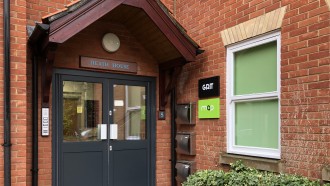 The from door or MAP's Woolgate Court office