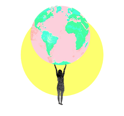 Changing the world illustration
