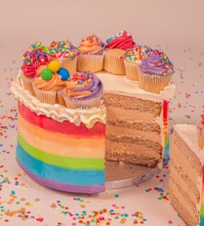 Colourful cake