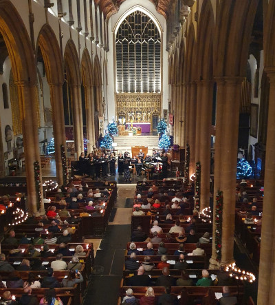 Carol service in St Peter Mancroft church