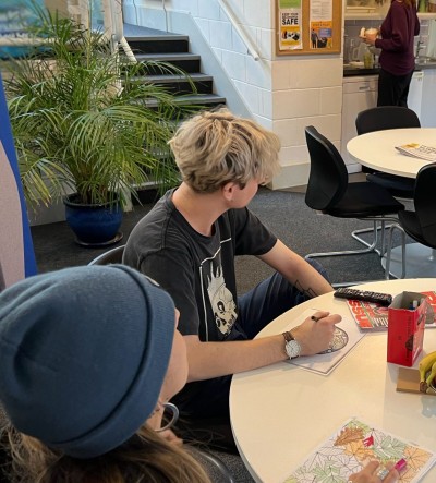 Young People in a warm space