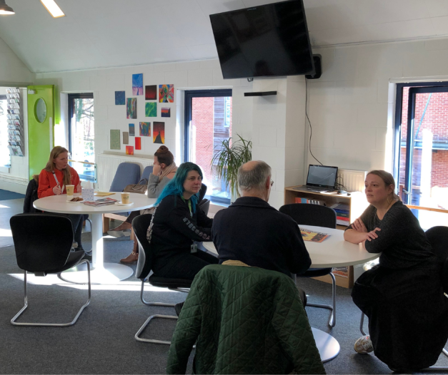 Group of people in the Risebrow Drop-In