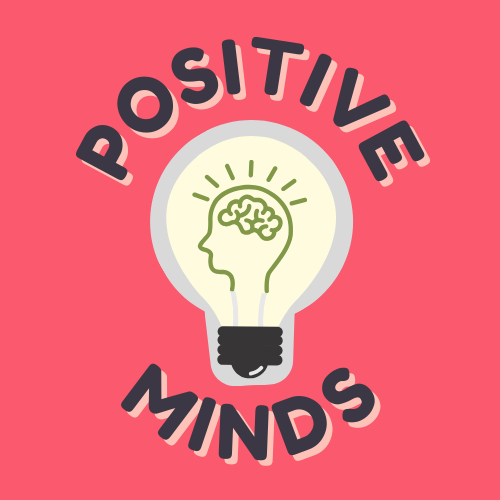 The Positive Minds logo - a lighbulb with the text 'Positive' on top and 'Minds' underneath