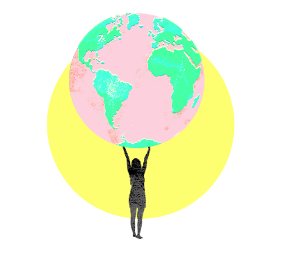 Changing the world illustration